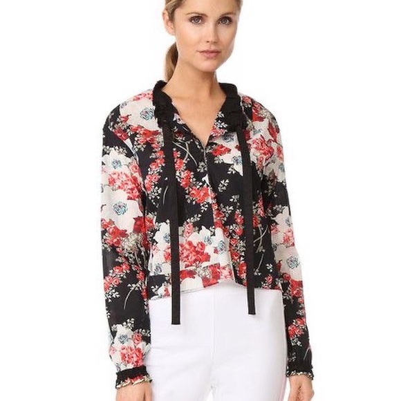 rag + bone verna floral top NWT - Picture 1 of 8